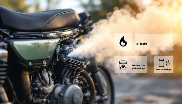 découvrez les causes courantes d'une moto qui fume et les solutions efficaces pour y remédier rapidement et retrouver des performances optimales.
